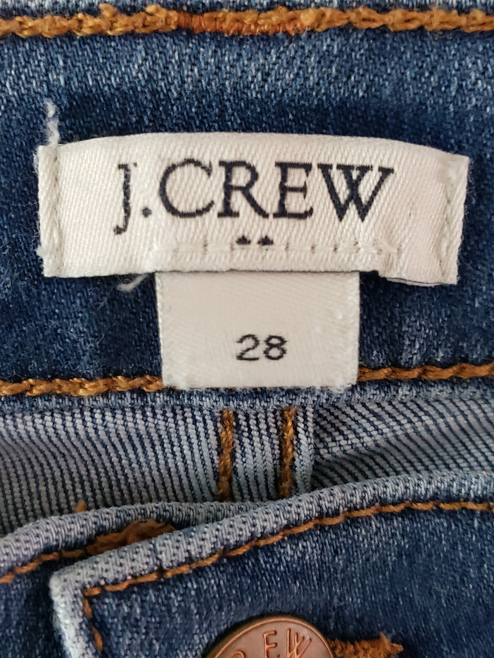 J. Crew Mid Rise Blue Jeans - Classic Washed Denim - Picture 2 of 5